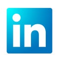 LinkedIn social media original logo icon logo vector element on white background