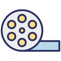 Cinema Isolated Vector Icon which can easily modify or edit Royalty Free Stock Photo