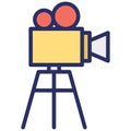 Shooting camera Isolated Vector Icon which can easily modify or edit