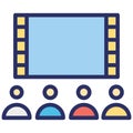 Audience Isolated Vector Icon which can easily modify or edit Royalty Free Stock Photo