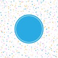 Vector Pink, Blue and Yellow Dots Pattern in White Background