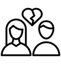 Couple Isolated Vector Icon that can be easily modified or edit Couple Isolated Vector Icon that can be easily modified or edit Royalty Free Stock Photo