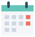 Calendar Vector Icon Isolated Vector icon which can easily modify or edit Royalty Free Stock Photo
