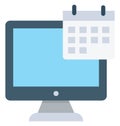 Calendar Vector Icon Isolated Vector icon which can easily modify or edit Royalty Free Stock Photo