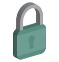 Lock Vector Icon Isolated Vector icon which can easily modify or edit Royalty Free Stock Photo