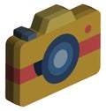 Camera Vector Icon Isolated Vector icon which can easily modify or edit Royalty Free Stock Photo