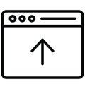 Upload button Vector related to web browser windows and fully editable Upload button Vector related to web browser windows and fu Royalty Free Stock Photo