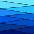 Vector Abstract Gradating Blue Geometric Background with Overlapping Layers