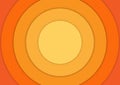 Overlapping Orange and Yellow Gradient Concentric Circles Texture for Abstract Background