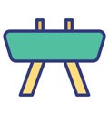 Pommel jump Isolated Vector Icon which can easily modify or edit Royalty Free Stock Photo