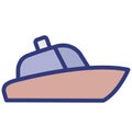 Boat Isolated Vector Icon which can easily modify or edit Royalty Free Stock Photo