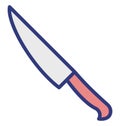Knife Isolated Vector Icon which can easily modify or edit Royalty Free Stock Photo
