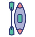 Boating Isolated Vector Icon which can easily modify or edit Royalty Free Stock Photo