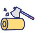 Axe Isolated Vector Icon which can easily modify or edit Royalty Free Stock Photo