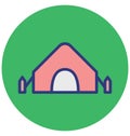 Tent Isolated Vector Icon which can easily modify or edit Tent Isolated Vector Icon which can easily modify or edit Royalty Free Stock Photo