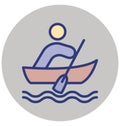 Boat Isolated Vector Icon which can easily modify or edit Royalty Free Stock Photo