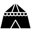 Tent Isolated Vector Icon which can easily modify or edit Royalty Free Stock Photo