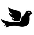 Dove Isolated Vector Icon which can easily modify or edit Royalty Free Stock Photo