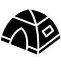 Tent Isolated Vector Icon which can easily modify or edit Royalty Free Stock Photo