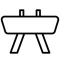 Pommel jump Isolated Vector Icon which can easily modify or edit Royalty Free Stock Photo
