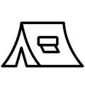 Tent Isolated Vector Icon which can easily modify or edit Tent Isolated Vector Icon which can easily modify or edit Royalty Free Stock Photo