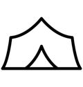 Tent Isolated Vector Icon which can easily modify or edit Tent Isolated Vector Icon which can easily modify or edit Royalty Free Stock Photo