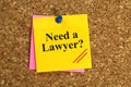 Need A Lawyer Message Royalty Free Stock Photo