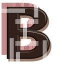 Letter B from blank 3D design