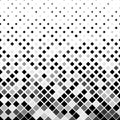 Vector Black and Grey Squares with Halftone Effect for Geometric Pattern Background