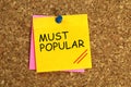 Most popular post-it