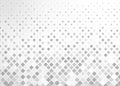 Vector Abstract Geometric Background with Grey Squares and Halftone Dots Pattern Royalty Free Stock Photo