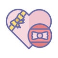 Love package, lovely gift Isolated Vector Icon which can easily modify or edit Royalty Free Stock Photo