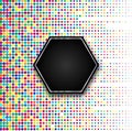 Colorful Halftone Dots Pattern in White Background Royalty Free Stock Photo