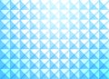 Shining Blue Gradient Background with Seamless Squares and Triangles Geometric Pattern Royalty Free Stock Photo