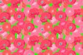 Art floral vector seamless pattern with papaver. Royalty Free Stock Photo