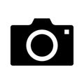 Camera glyph flat vector icon Royalty Free Stock Photo