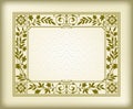 Rectangular ornate framework on background Royalty Free Stock Photo