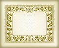 Rectangular ornate framework on background Royalty Free Stock Photo
