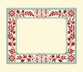 Rectangular ornate framework on background. Royalty Free Stock Photo