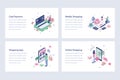 Shopping Isometric Illustration Vectors