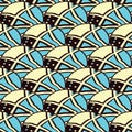 African fabrics from Ghana, Nigeria, West Africa Ankara Seamless tribal texture. Tribal pattern. Colorful ethnic striped pattern.