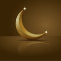 Ramadan kareem realistic moon