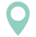 Map Pin Color Vector Icon which can easily modify