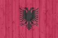 Grunge albania flag