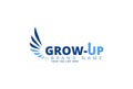Grow up stock logo vector