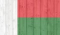 Grunge madagascar flag