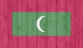 Grunge maldives flag