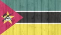 Grunge mozambique flag