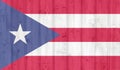 Grunge puerto rico flag