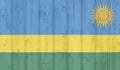 Grunge rwanda flag